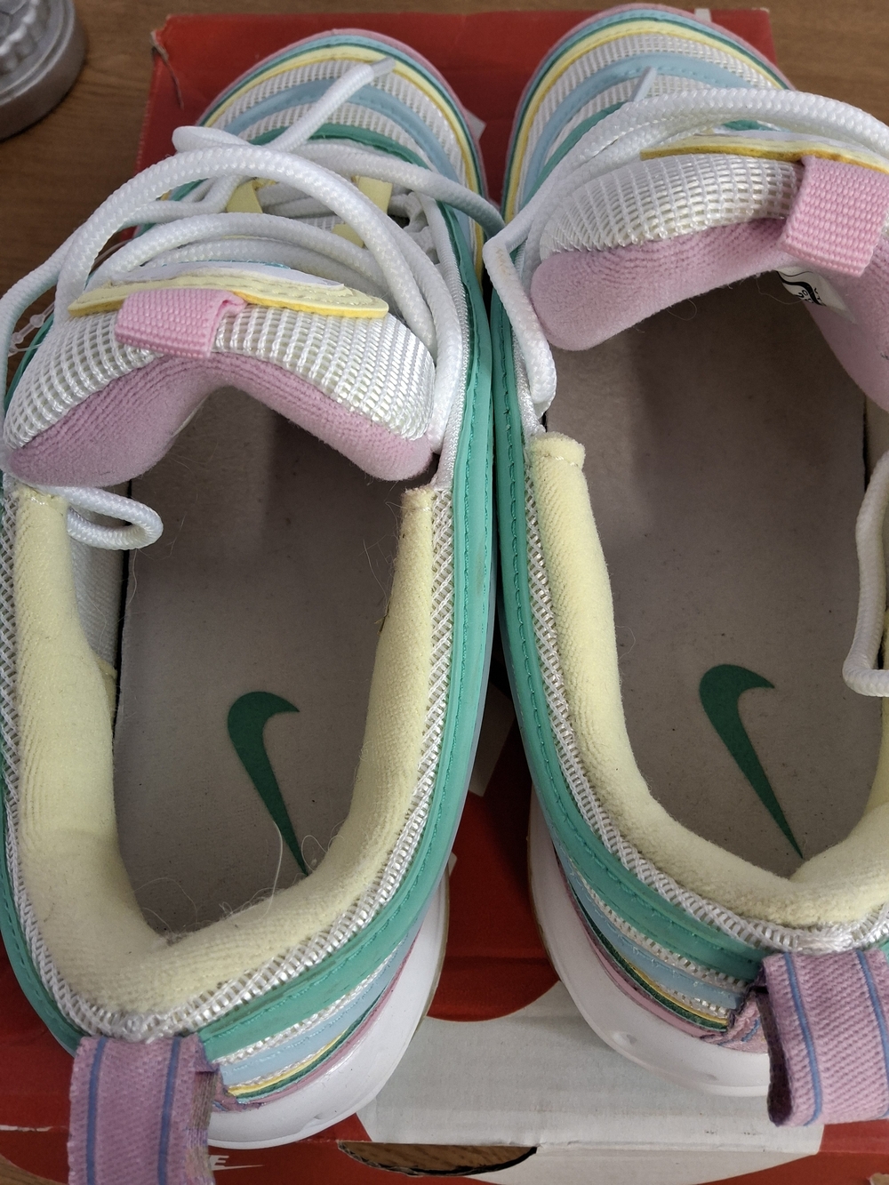 Womens Nike Air Max 97 Easter/Pastel Colors Multicolor Low Top Lace-up Size 8 - Picture 5 of 10